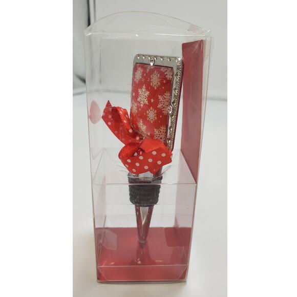 DEI Holiday Wine Bottle Stopper, **NEW** - Picture 2 of 5